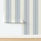 Coastal Preppy Stripe Grandmillennial Rope Nautical Beach Ocean House Grandmother Classic Traditional Jumbo Scale Blue Fishermancore Cape Cod Custom Pre-pasted Wallpaper by Spoonflower Pre-Pasted Wallpaper 2FT Wide